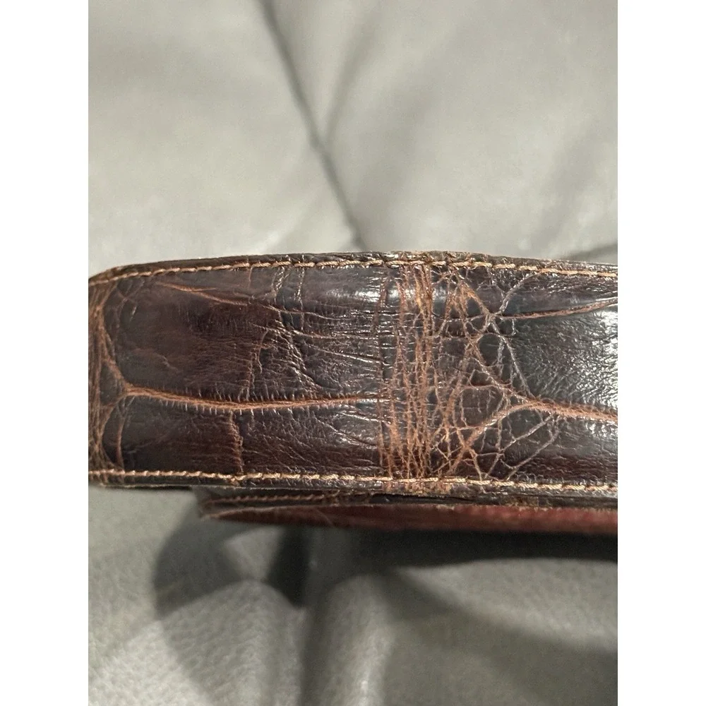 Genuine Brown Alligator Belt by Kinnamon Lakeland, Florida Hand Crafted In USA‎